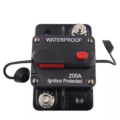 Circuit Breaker Audio Fuse 30A-300A Amp 12V-48V DC Car Boat Manual Reset Switch • $12.99