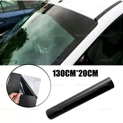 1pcs Matte Black Car Front Windshield Window Visor Sun Strip Vinyl Decal Sticker • $10.77