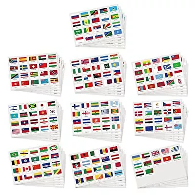 960 Pcs World Flags Stickers World Map Passport Stickers For Planner Journal • $24.24