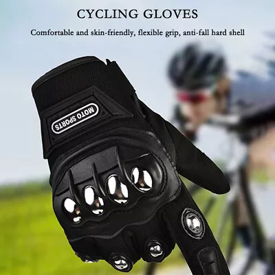 Motorcycle Gloves For Men And Women Full & Half Finger • £8.89