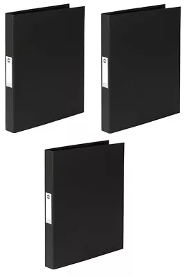 3 Pack - MARBIG - 5010002 - ENVIRO DELUXE RING BINDER PVC 3D 38MM A3 BLACK • $79.99