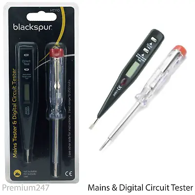 £3.19 • Buy 2pc Digital Mains Circuit Tester Screw Driver Voltage Pen Electrical Screwdriver