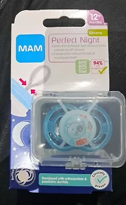 MAM Original Perfect Night Silicone Soothers Glow In Dark  12 Months + Brand New • £9.99