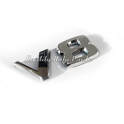 1 - NEW CHROME V8 Side Fender Badge Emblem Fits AMG Mercedes (V8 Only CHROME) • $9.99