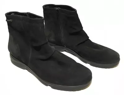 Mephisto Air Jet Womens Black Suede REZIA Ankle Boots Size 8.5 NEW • $89.70