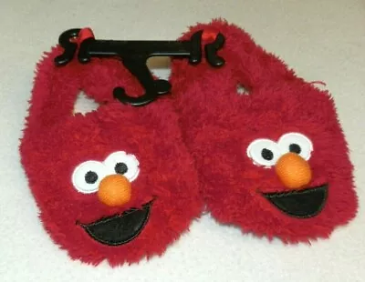 New Baby Boys Girls Size 2 Elmo Slippers Sesame Street Non-Skid Dots • $6
