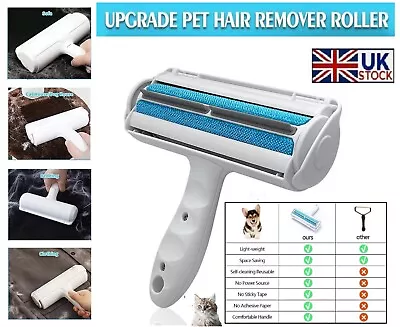 Reusable Pet Hair Remover & Lint Cleaning Brush For Sofa Rugs Carpets Clothes • £13.93