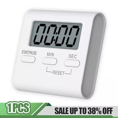 Magnetic Digital Kitchen Timer Alarm Clock Minute Countdown LCD For Cooking NEW • £3.90