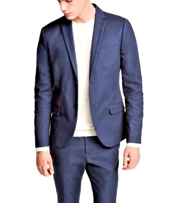 2023 H&M Navy Blue Suit Blazer Sport Coat 38R Slim Fit • $29.99
