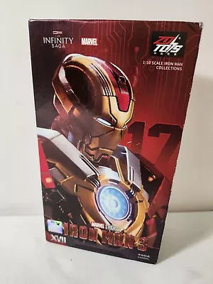 ZD Toys Iron Man 3 Mark XXI MK 17 Action Figure 1:10 Scale - NEW / OPEN BOX • $47.99