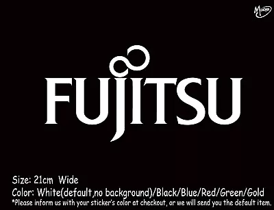 Fujitsu Stickers Reflective Logo Decals Sticker 21CM Best Gifts • $6.99