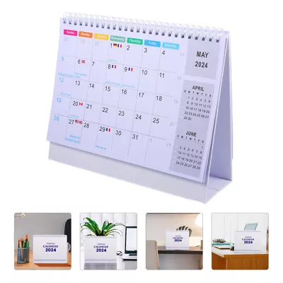  Office Supplies Tabletop Calendar Desktop Planner Turn The Page • £25.98
