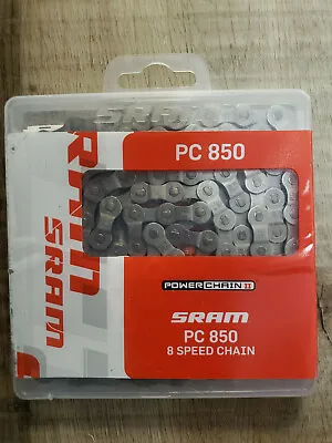 Sram Pc-850 6 7 Or 8 Speed Chain Gray/black With Powerlink - New • $17.98