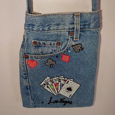 Levi Pocketbook Women' Shoulder Strap Bling Cards Las Vegas Embroidering • £14.47