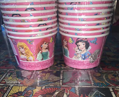 Disney Princess Treat Tubs X16 Ice Cream / Popcorn Tubs - 200ml Tubs • £6.85
