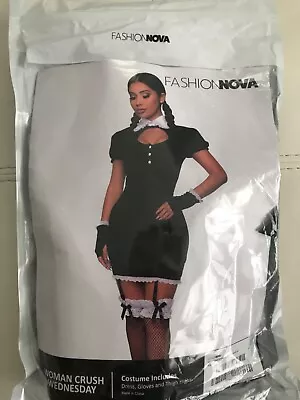 Fashion Nova Wednesday Adams SEXY Costume M/L • $50