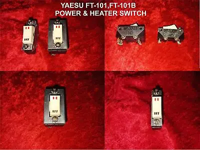 Yaesu Ft-101ft-101b Main Power & Heater Switches Wd3201 & Wd3001 Free  Shipping • $27.95