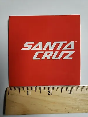 3.5  SANTA CRUZ RED MTB Ride Road Rack Mountain Bicycle BIKE FRAME STICKER DECAL • $6.19