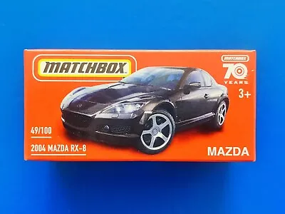 2023 Matchbox Power Grabs JDM BLACK 2004 MAZDA RX-8 ROTARY SPORTS CAR New In Box • $13.95