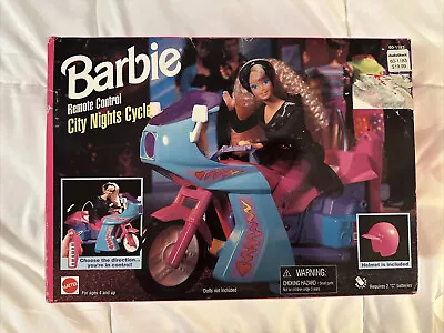 Barbie 1995 Remote Control  City Nights Cycle  Battery Operated Play Set #7005 • $76.43