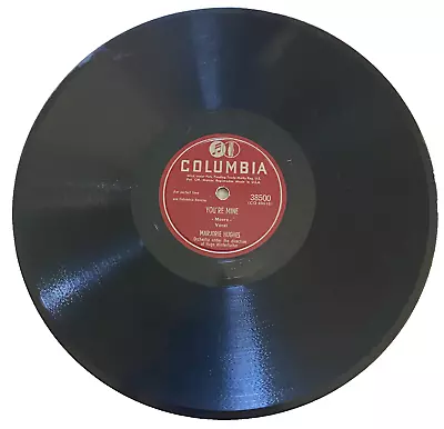 Marjorie Hughes You're Mine / You Told A Lie Columbia 38500 10  78rpm Shellac • $1.99