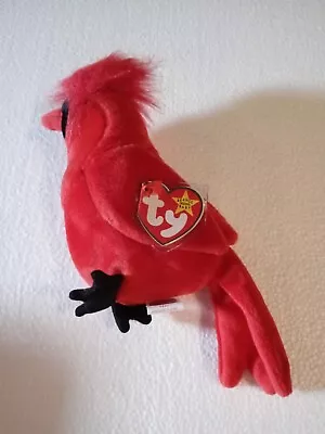 VTG TY Beanie Babies  Mac The Cardinal  Collectible Rare  Plush Soft Cuddly.  • $7.73