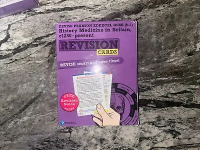 Pearson REVISE Edexcel GCSE History Medicine In Britain Revision Cards (with... • £3.20