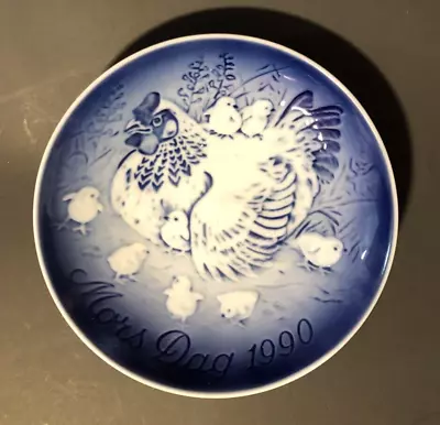 Bing & Grøndahl 6  Mors Dag 1990  Hen And Chicks  Mother's Day Plate • $1.29