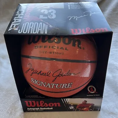 Vintage Michael Jordan Signature Basketball Original Wilson In Box Unused • $49