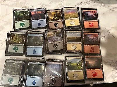 MAGIC The Gathering MTG Basic Land Lot Of 1000 (200 Of Each Color)  NM Bulk • $44.99