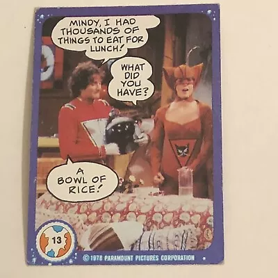 Mork And Mindy Trading Card #13 1978 Robin Williams Pam Dawber • $1.70