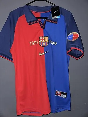 XAVI #26 Barcelona 1999 Centenario Jersey Vintage Mens Large • $120