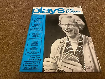 Plays And Players Magazine 1979 Aug Jessica Tandy Ian Richardson Diane Langton • £8.99