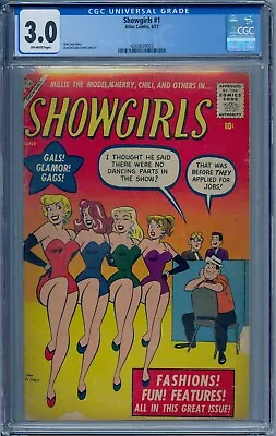 Showgirls #1 Cgc 3.0 Millie The Model Sherry Chili Atlas Comics • $879.99