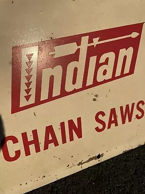 Indian Chainsaw Dealer Old Advertising Display Sign Stihl • $375