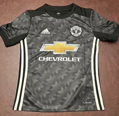 Adidas Manchester United Jersey Football Club Youth Size Small Black Chevrolet • $19.99