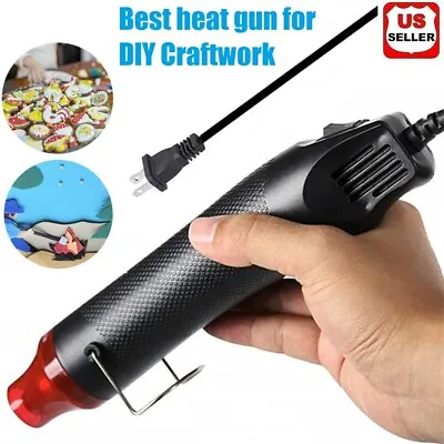 Mini Heat Gun DIY Electric Nozzles Tool Hot Air Gun Embossing Drying Paint USA • $10.88