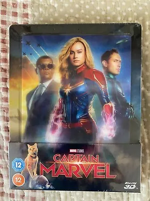 Captain Marvel Blu-ray+3d Lenticular Limited Edition Steelbook • £30