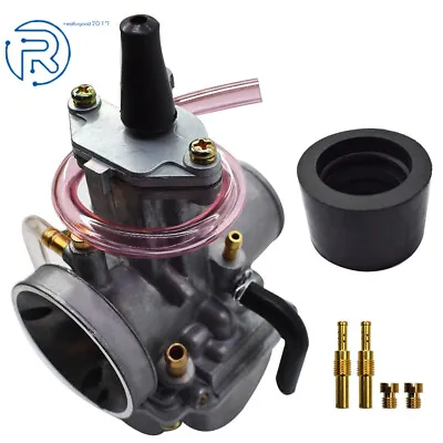 21mm Carburetor Pwk 21 Flat Slide Kit For OkO Universal 2/4 Stroke 80cc 100cc • $26.28