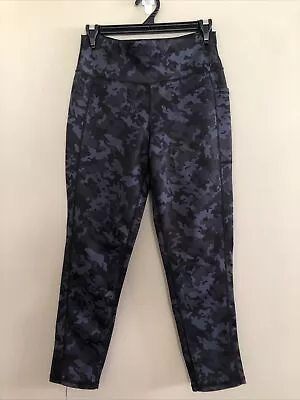 ELITE Size 10 Activewear Tights. 3/4 Length High Waist Dark Camouflage Print. • $18