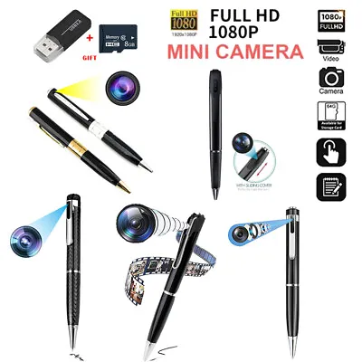 £19.19 • Buy HD Portable Pocket Pen Camera Hidden Spy Mini Cam Audio Video Recorder DVR