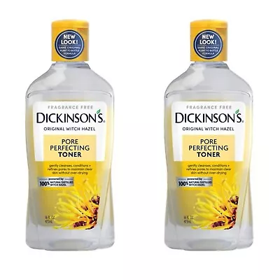 2 Dickinson’s 100% Natural 16 Oz Distilled Witch Hazel Removes Oil Purifies Skin • $10