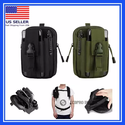 Tactical Waist Fanny Pack Military Mens Thigh Drop Leg Bag Waist Belt Pouch New • $8.32