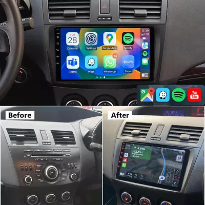 For Mazda 3 2003-2009 Apple Carplay 32g Android 13 Car Radio Gps Navi Head Unit • $188.90