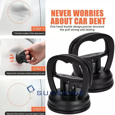 2 Mini Suction Cup Dent Remover Puller Repair Car Rubber Pad Lifter Heavy Duty • $9.99