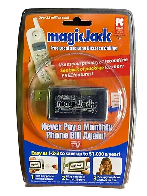 MagicJack A921 USB Phone Jack 2008 Local + Long Distance Factory Sealed • $24.99