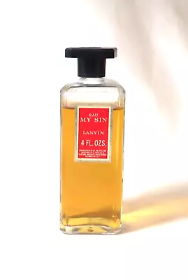 Vintage Eau My Sin Lanvin Perfume 4 Oz. Bottle Discontinued • $122.36