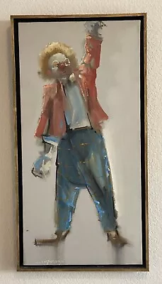 Jose Luis Campuzano (1918-79) Vintage Signed Original Clown Oil Painting • $225