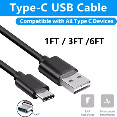 Universal 1/3/6FT USB Type C Cable Fast Charging Data SYNC For IPhone 15 Pro Max • $3.25