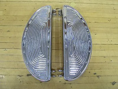 Vintage Harley Panhead Knucklehead Flathead Shovelhead Bobber Chrome Foot Boards • $40.99